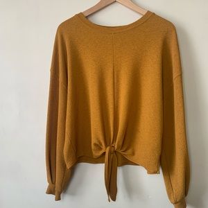 H&M tie front blouse